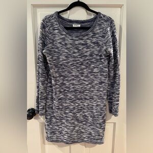 Lou & Grey | Navy and White Knit Sweater Dress